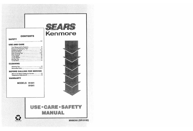 Kenmore Sears 91441 Installation instructions