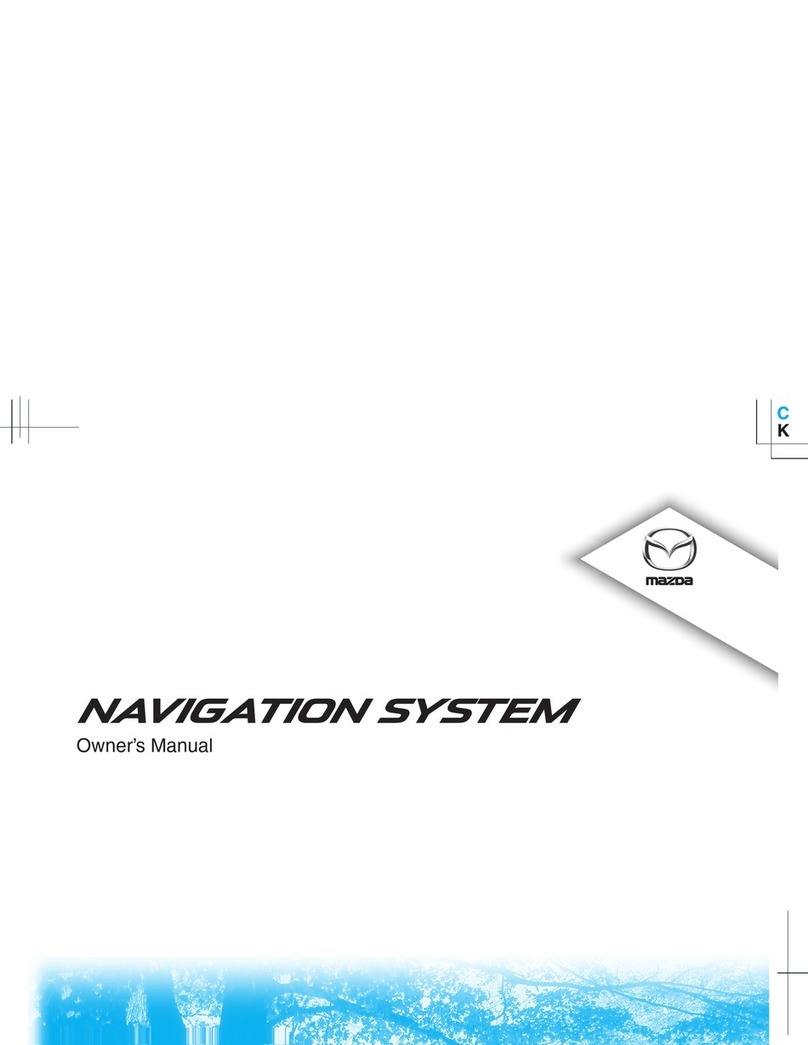 Mazda NAVIGATION SYSTEM User manual
