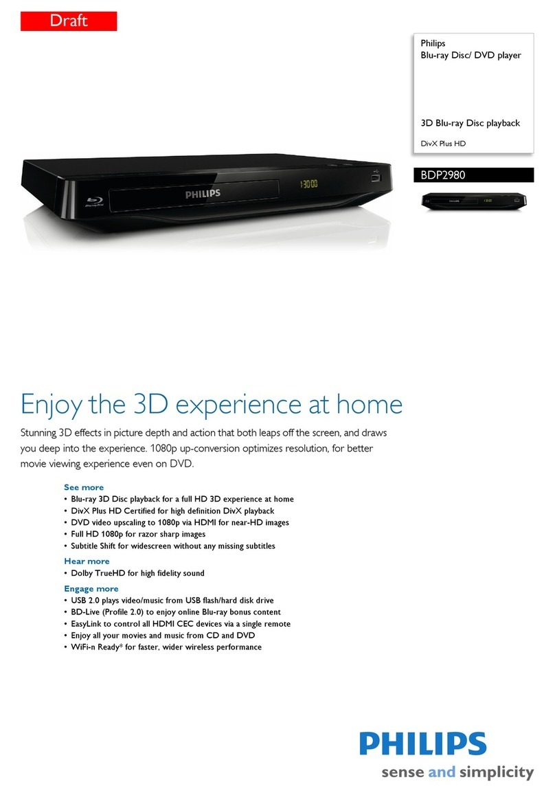 Philips BDP2980 Installation guide