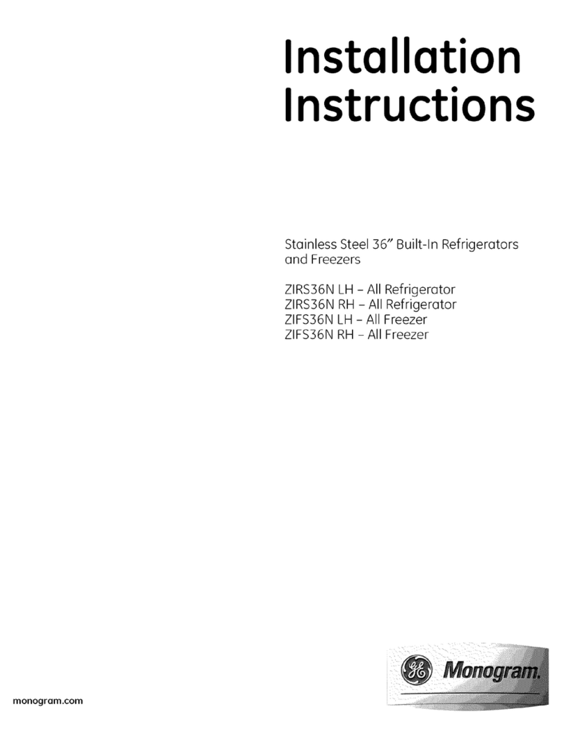 Monogram ZIRS36N LH User manual