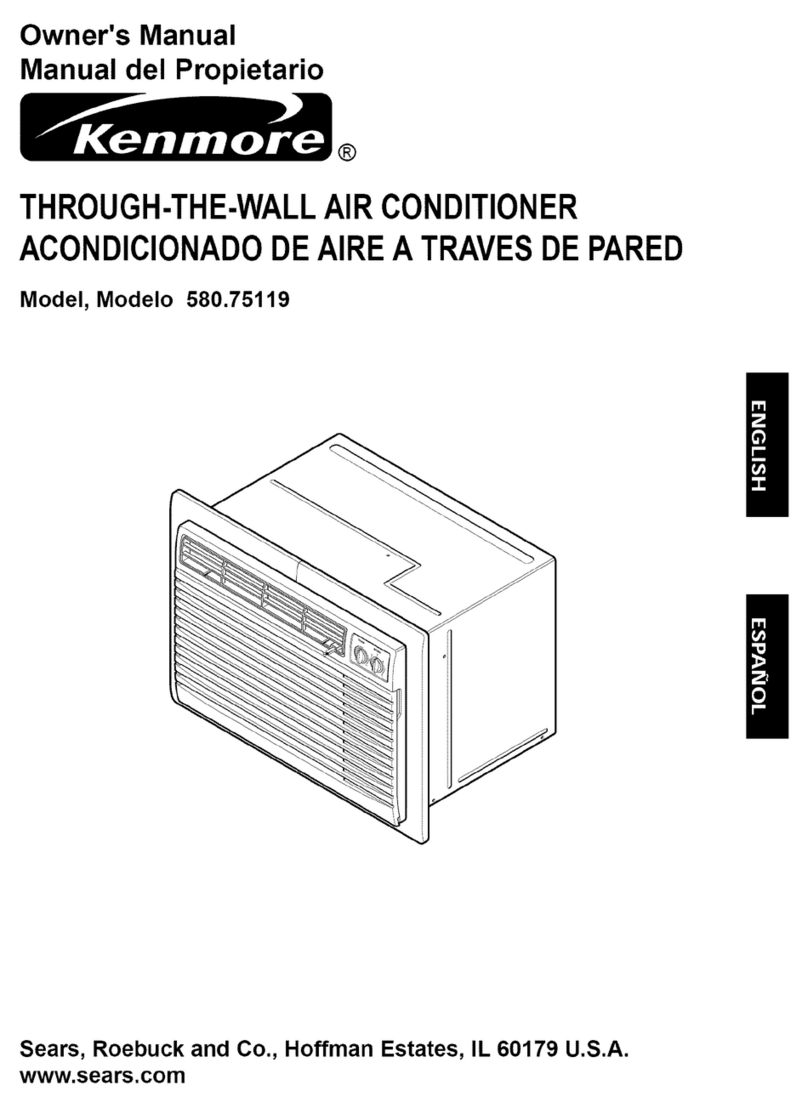 Kenmore 580.75119 owner's manual