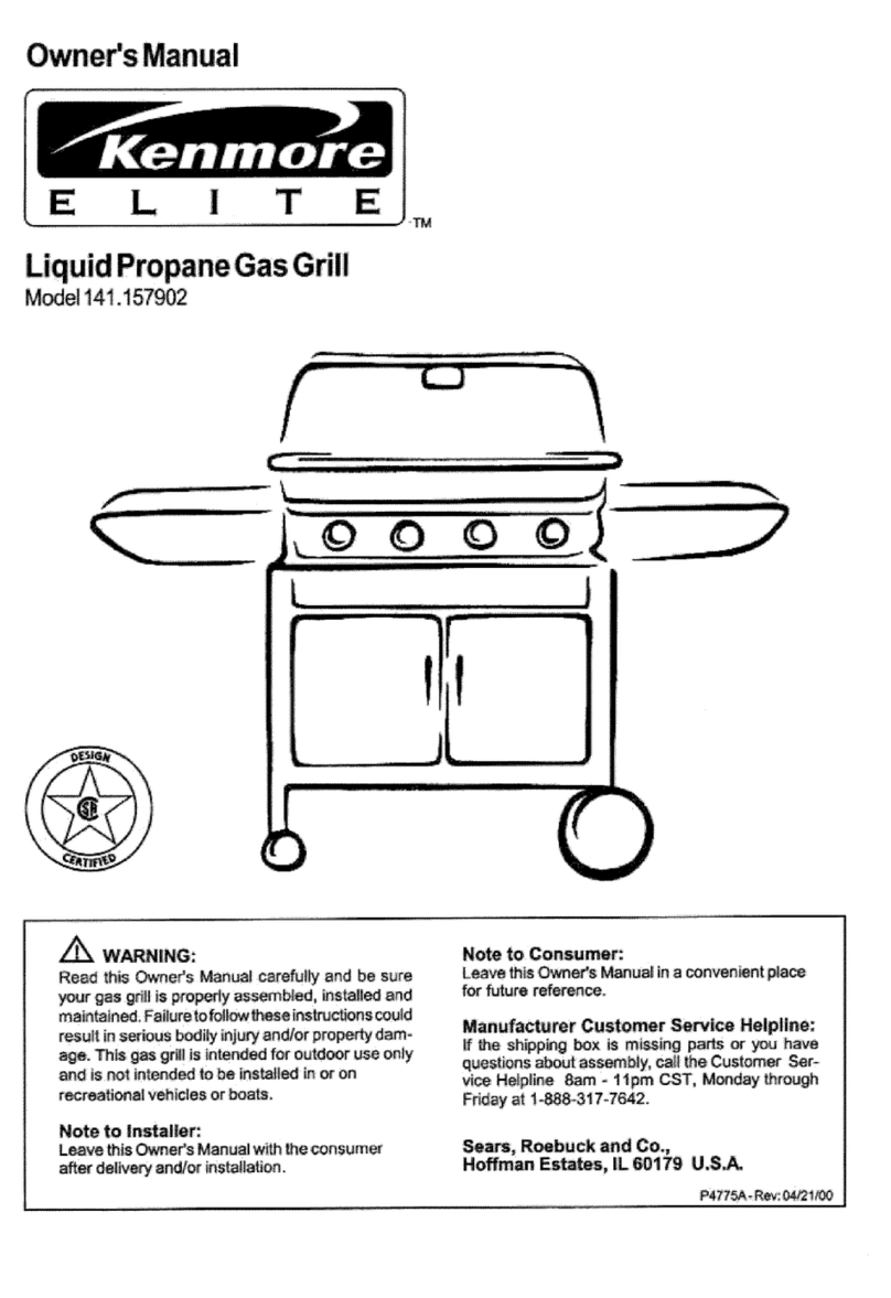Kenmore 141.157902 owner's manual