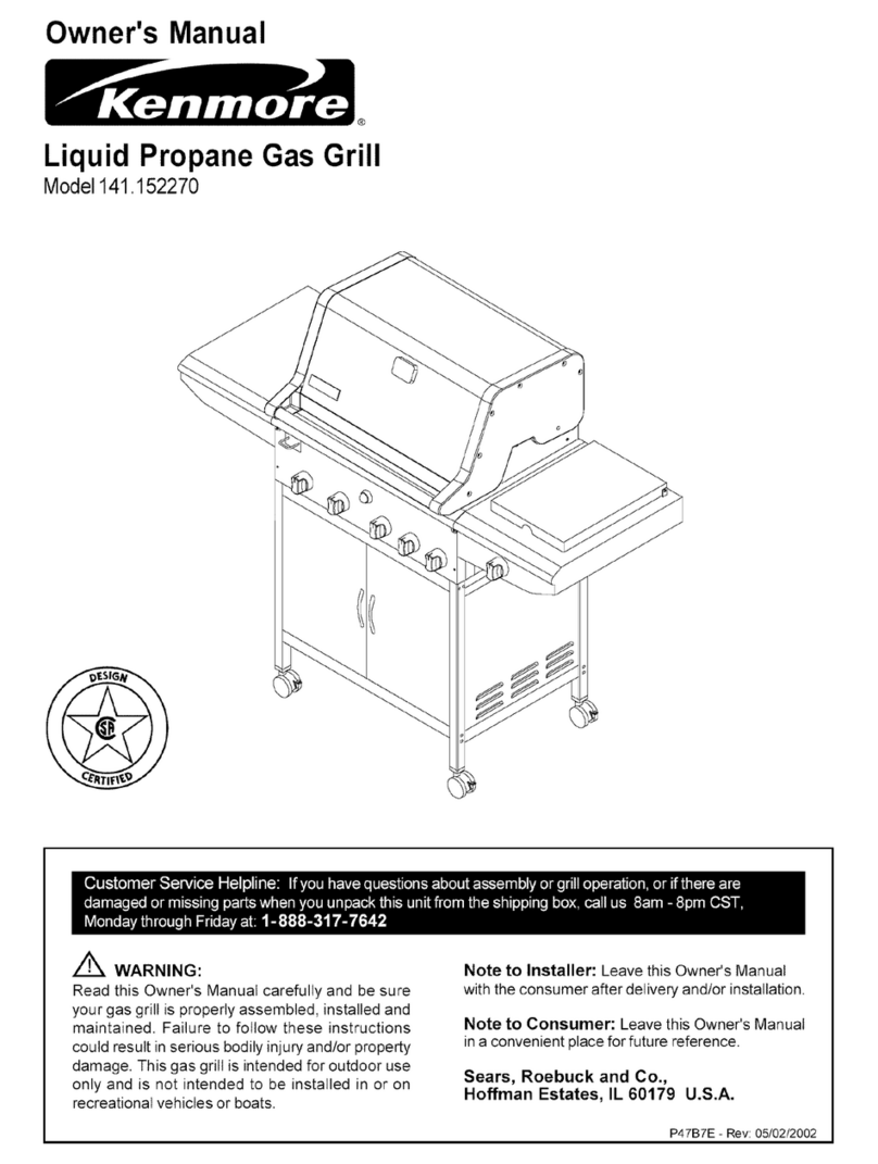 Kenmore 141.152270 owner's manual