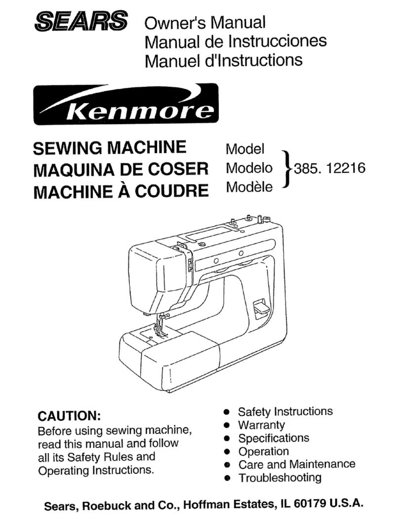 Kenmore Sears 385.12216 User manual