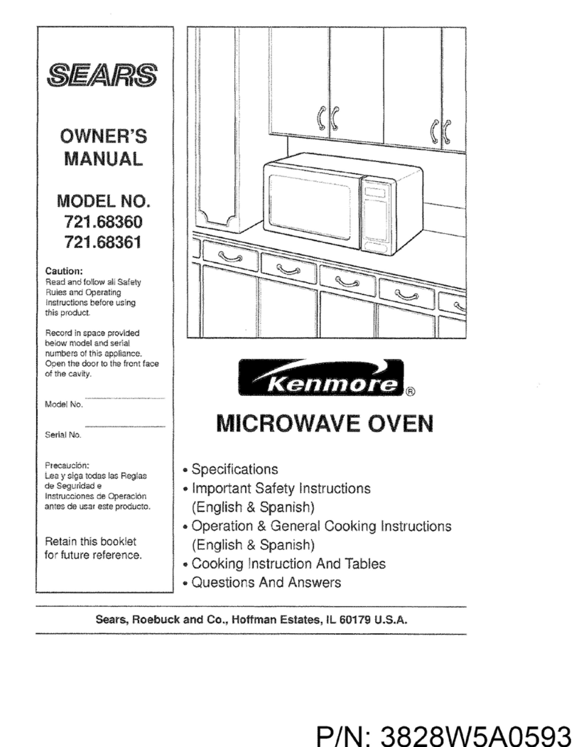 Kenmore 721.68360 User manual