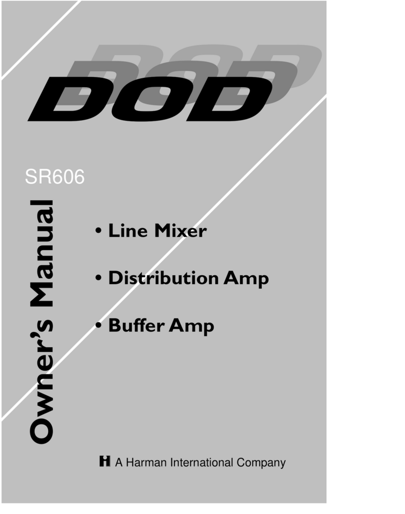 DOD SR606 owner's manual