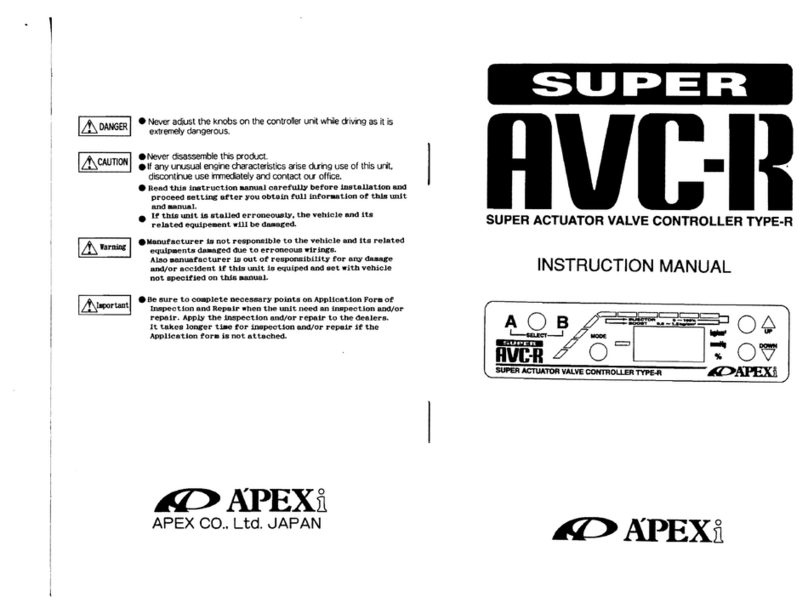 APEXi Super AVC-R instruction manual