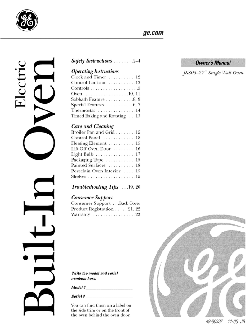 GE JKS06 User manual