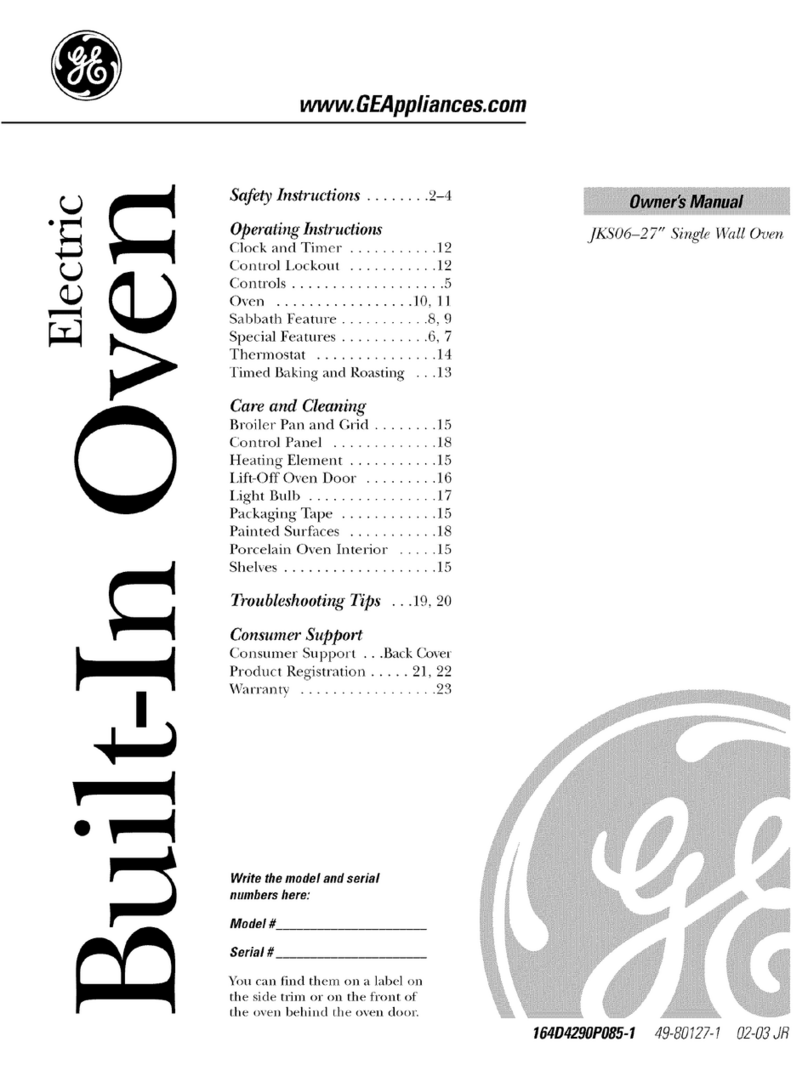 GE JKS06 User manual