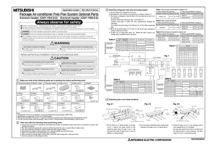 Mitsubishi CMY-Y64-G-E manual Mitsubishi CMY-Y64-G-E manual 