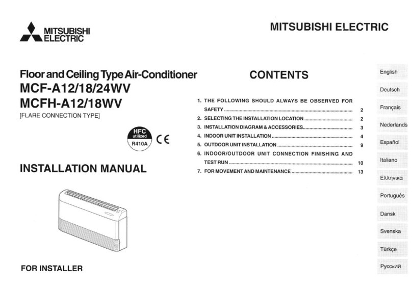 Mitsubishi MCF-A12 User manual