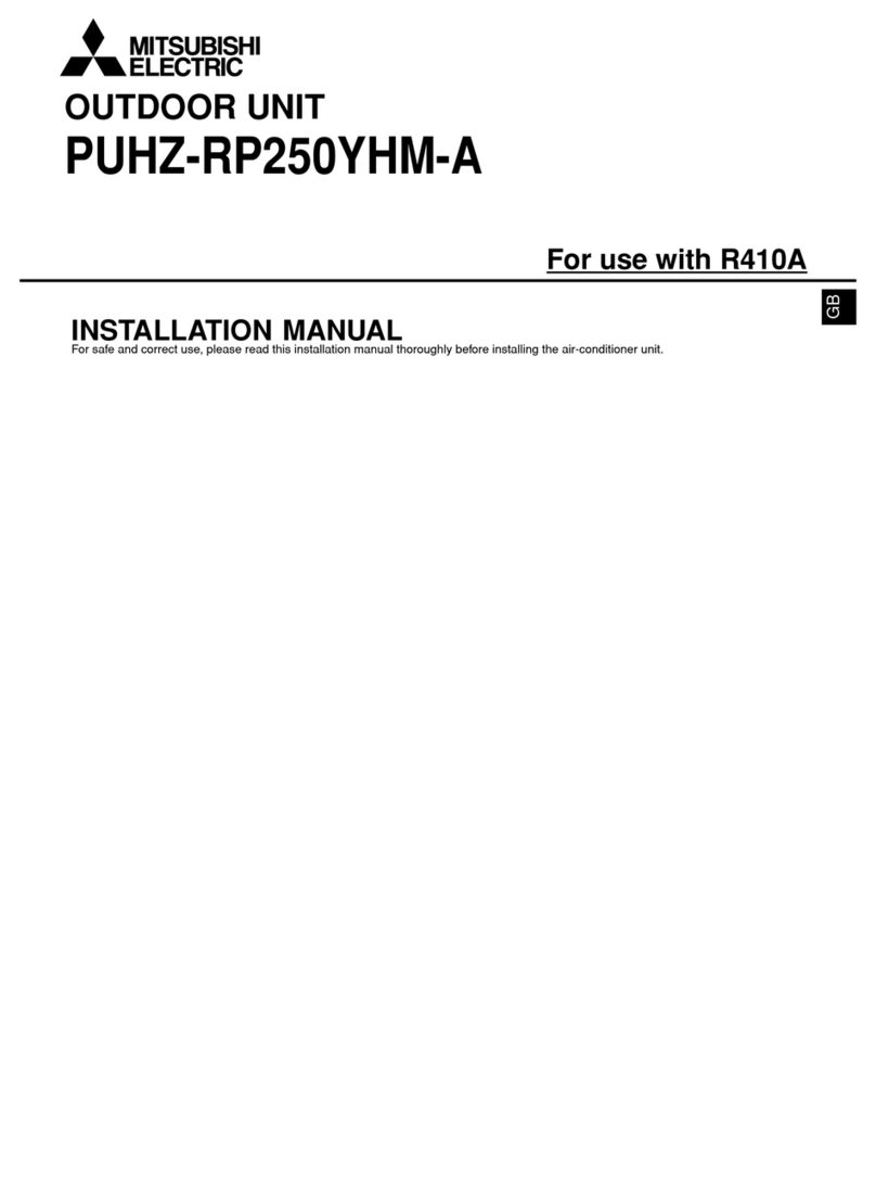 Mitsubishi PUHZ-RP250YHM-A User manual Mitsubishi PUHZ-RP250YHM-A User manual