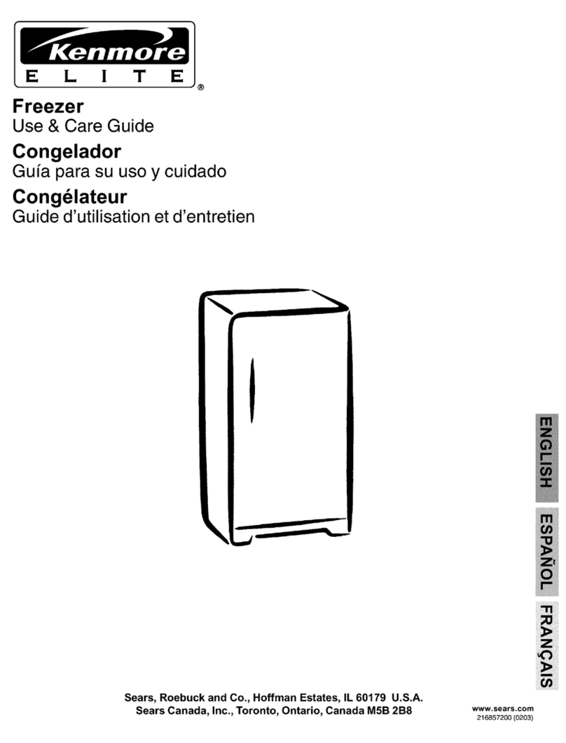 Kenmore Freezer User manual