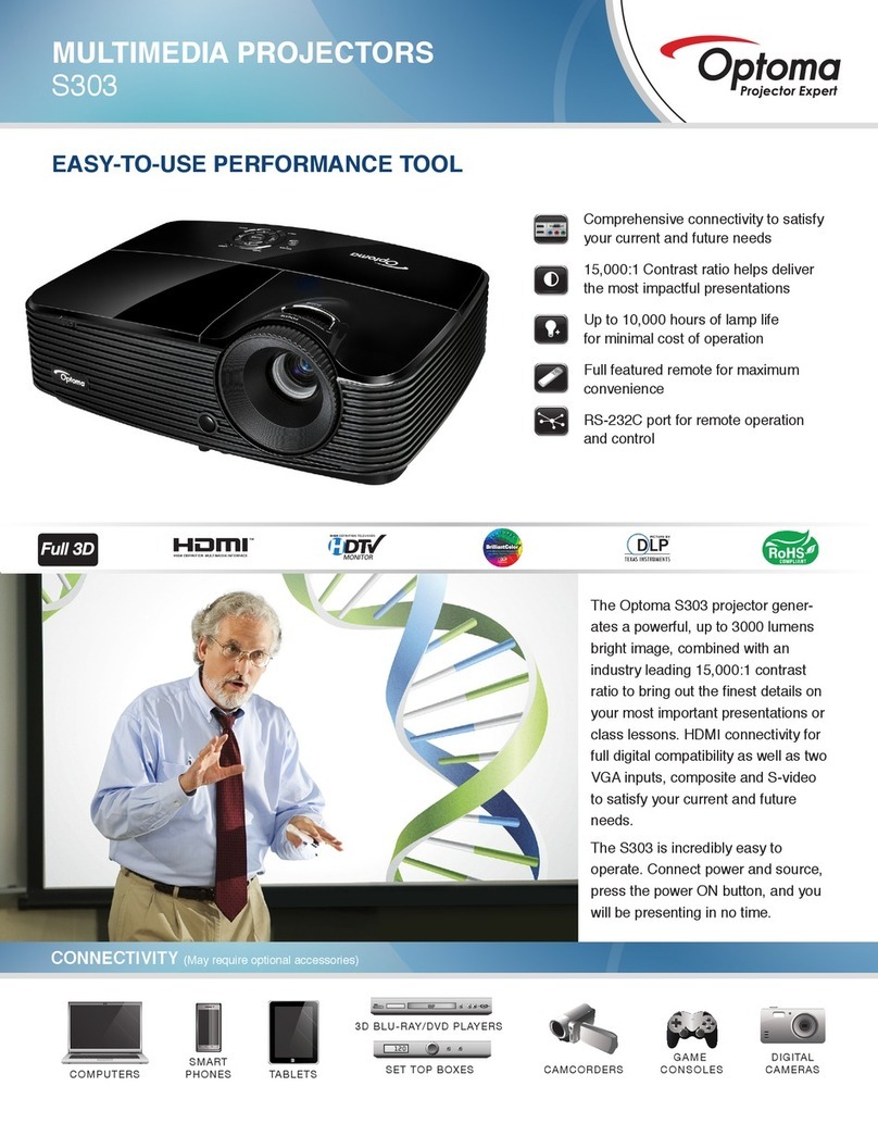 Optoma S303 User manual