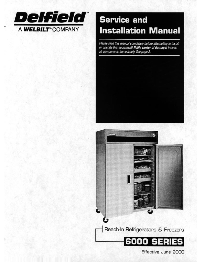 Delfield 6025-S Service and installation manual Delfield 6025-S Service and installation manual