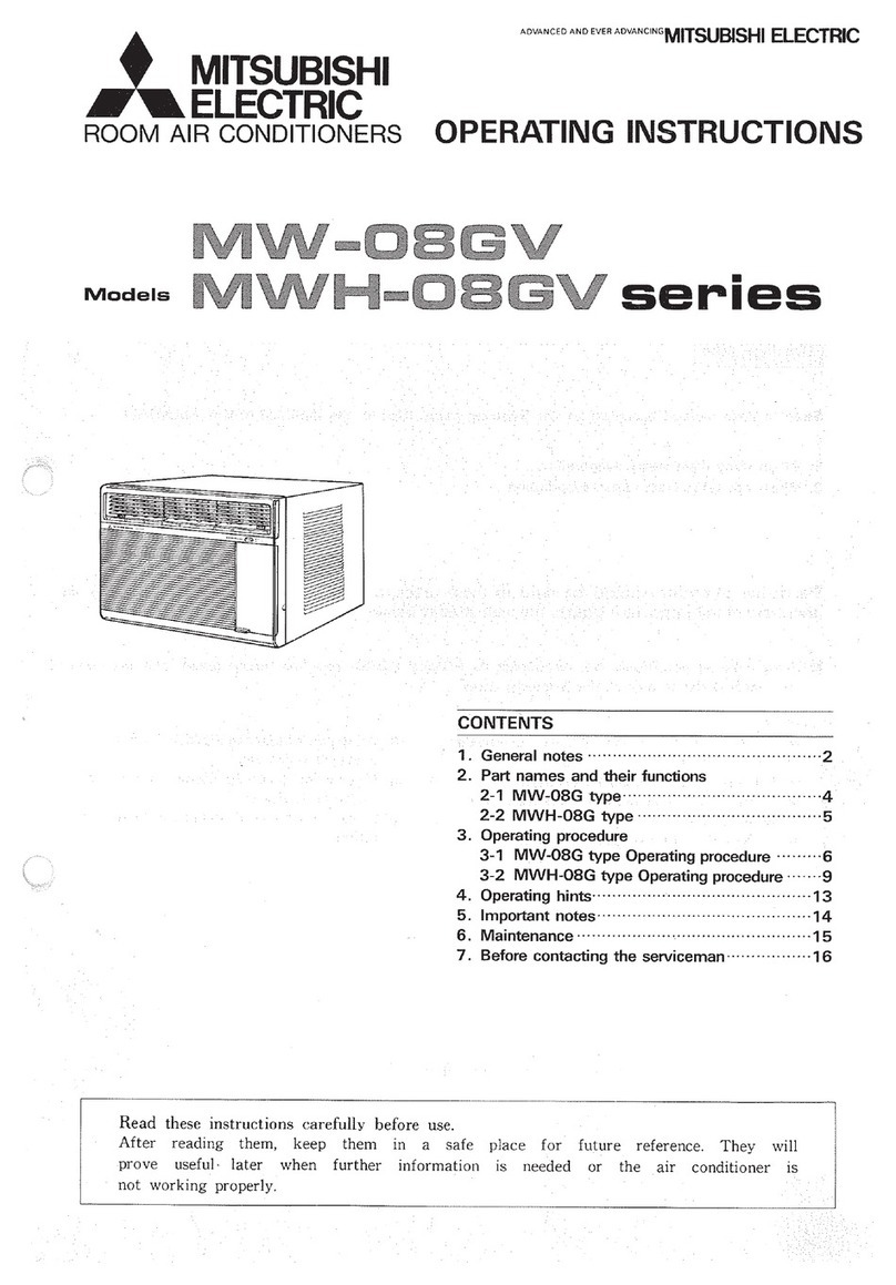 Mitsubishi MW-08GV Series User manual
