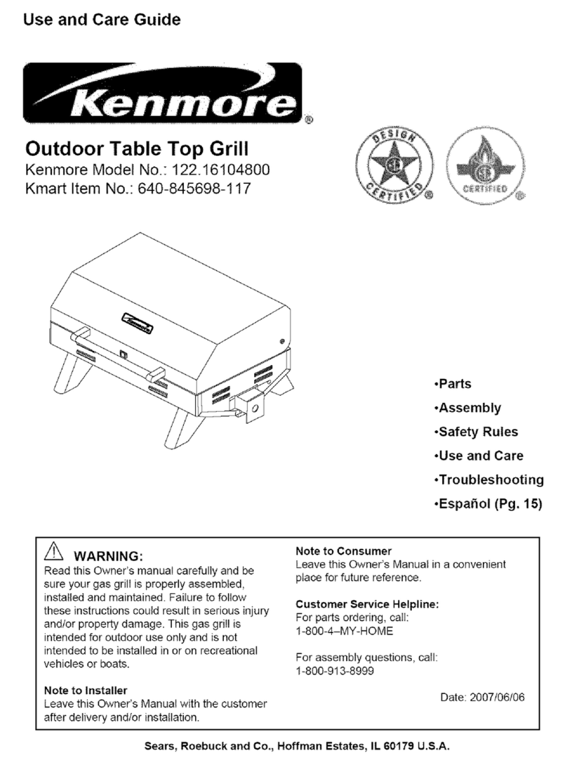 Kenmore 122.16104800 Use and care guide