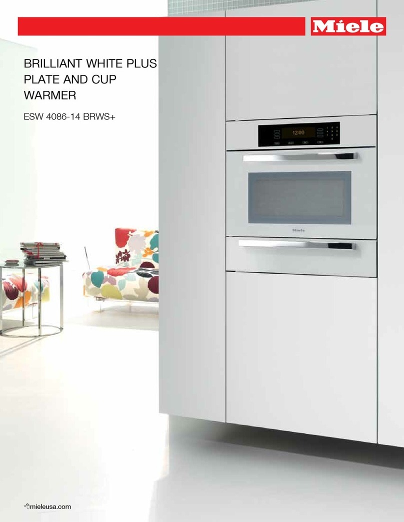 Miele ESW 4086-14 BRWS+ User manual Miele ESW 4086-14 BRWS+ User manual