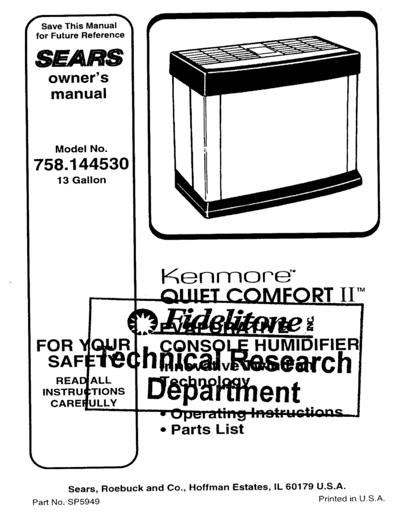 Kenmore Sears 758.144530 User manual