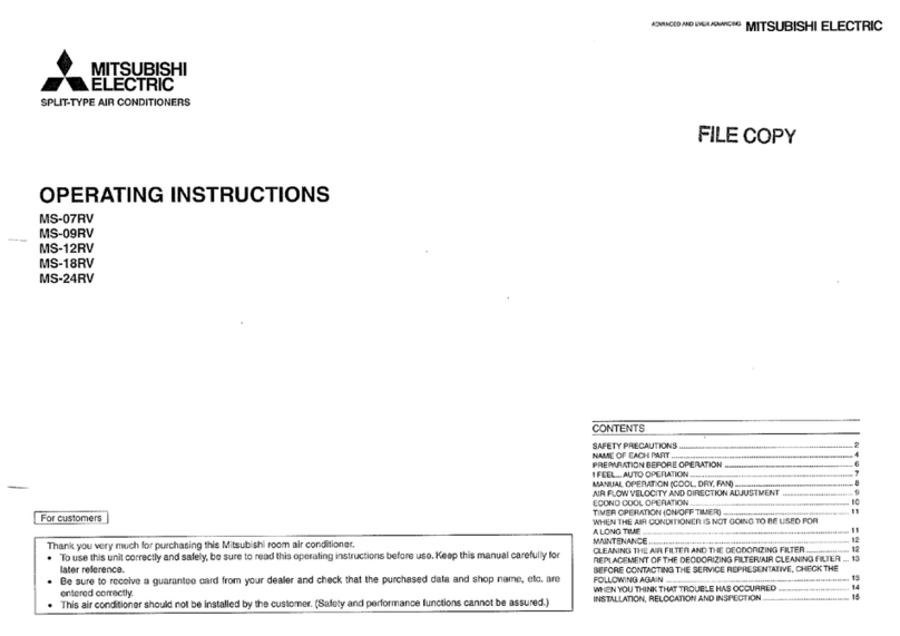 Mitsubishi MS-07RV User manual Mitsubishi MS-07RV User manual