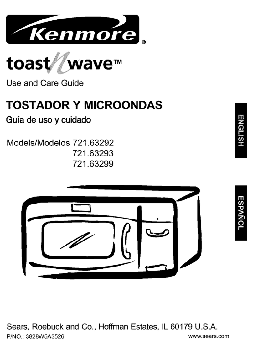 Kenmore Toast'n'wave 721.63292 User manual
