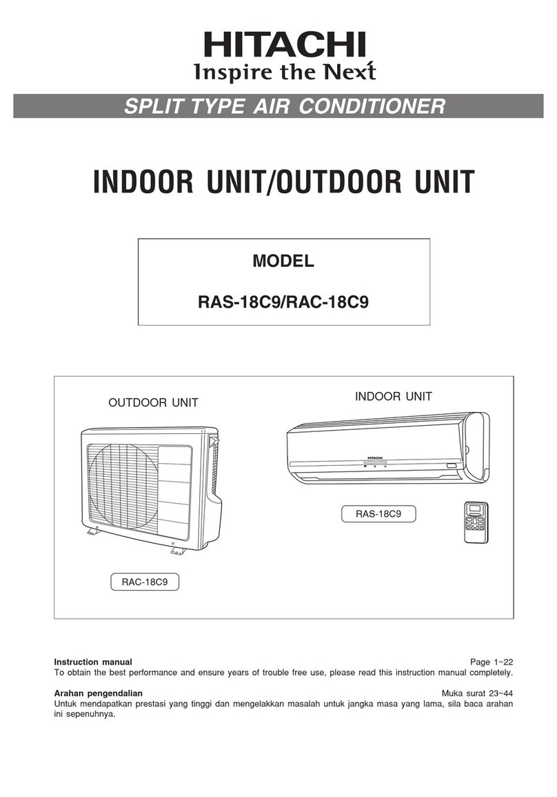 Hitachi RAS-18C9 User manual