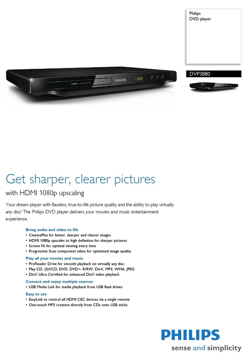 Philips DVP3880 Specifications
