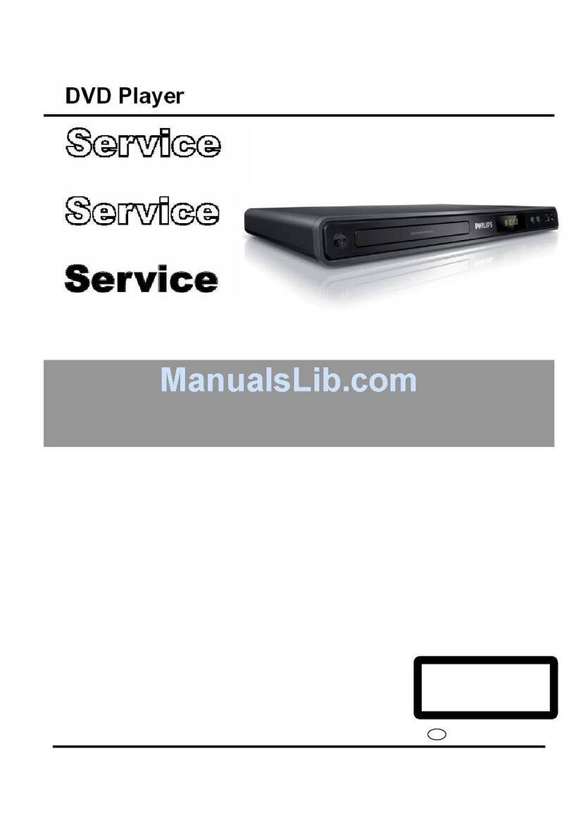 Philips DVP3320 Service manual