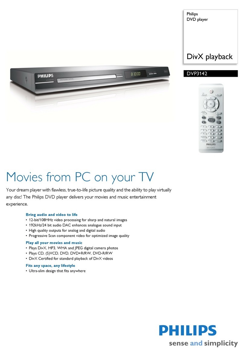 Philips DVP3142 User manual