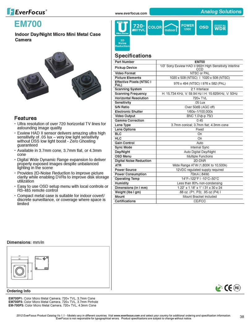 EverFocus EM700 Owner's manual EverFocus EM700 Owner's manual