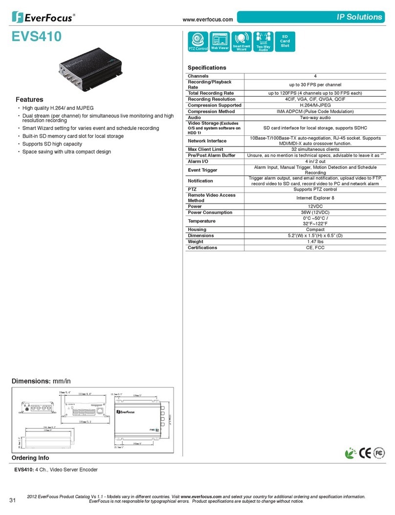 EverFocus EVS410 Information EverFocus EVS410 Information