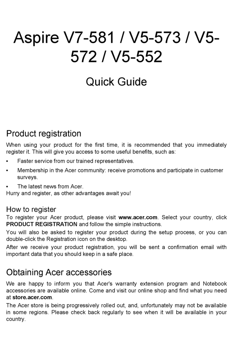 Acer Aspire V5-552 User manual