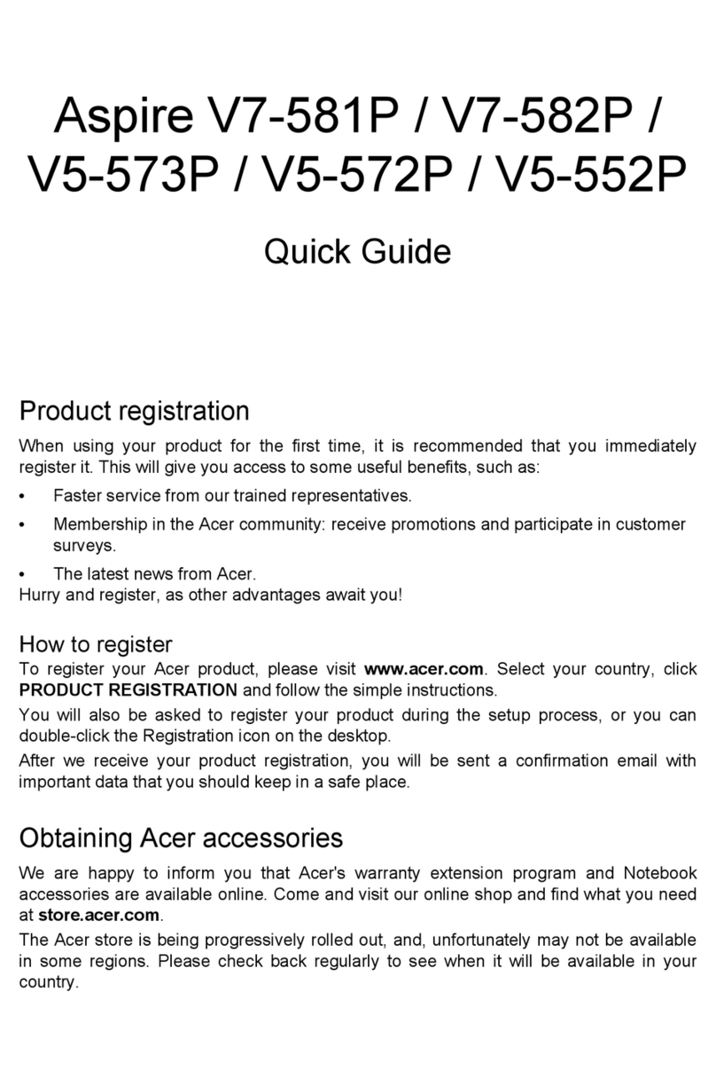 Acer Aspire V5-552G quick guide