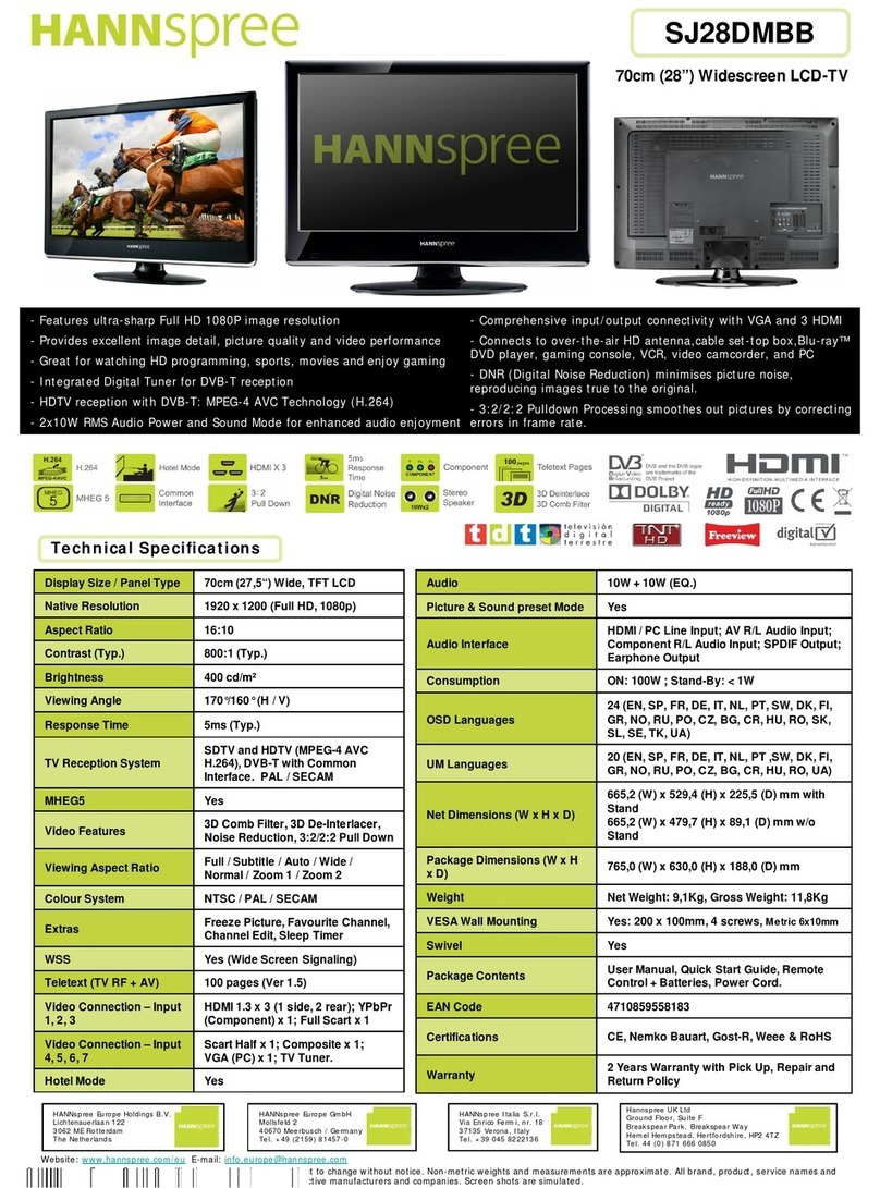 HANNspree SJ28DMBB User manual