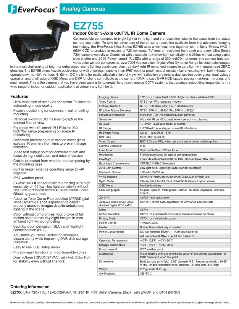 EverFocus EZ755 Owner's manual