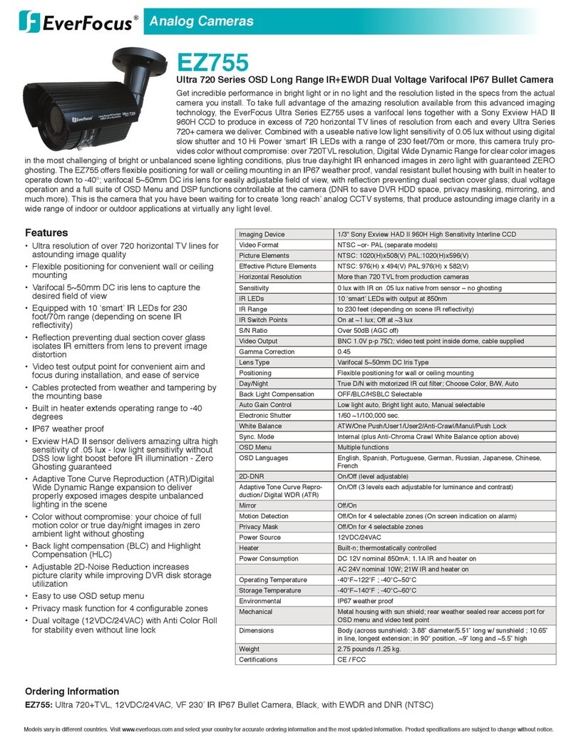 EverFocus EZ755 Owner's manual