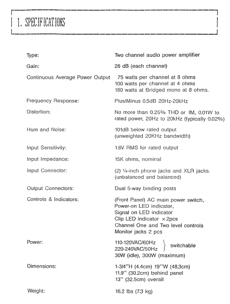 AB Amps 200 User manual AB Amps 200 User manual
