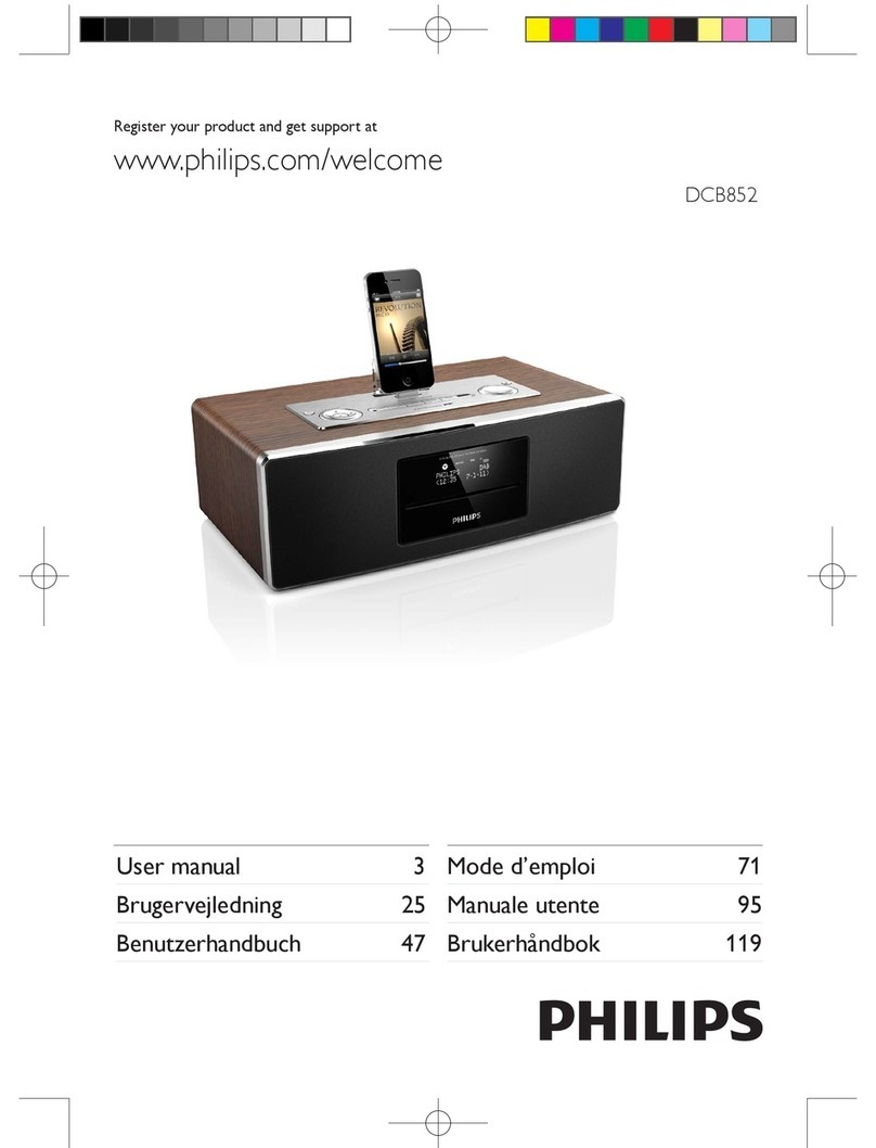Philips DCB852 User manual