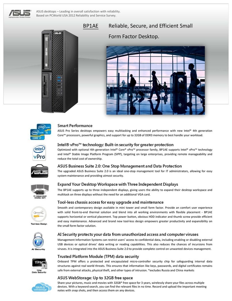 Asus BP1AE Owner's manual