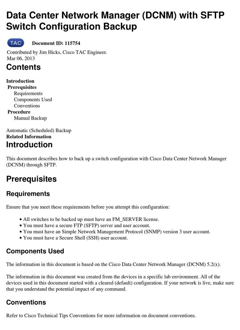 Cisco DCNM Quick guide