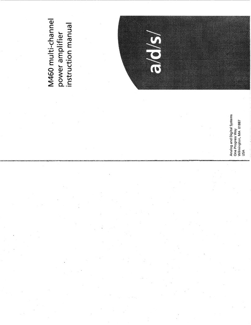 ADS M460 instruction manual