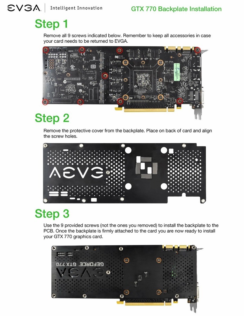 EVGA GTX 770 Backplate installation