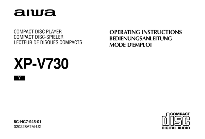 Aiwa XP-V730 User manual