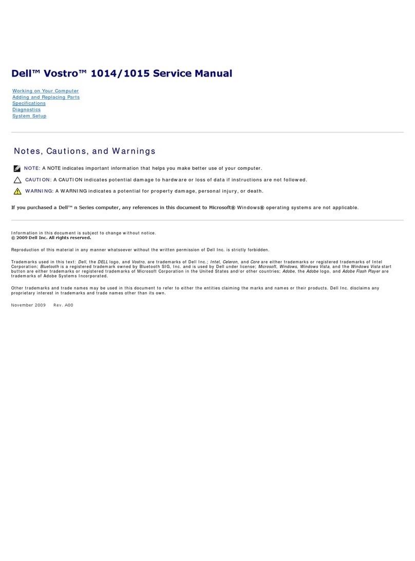 Dell Vostro 1014 Service manual