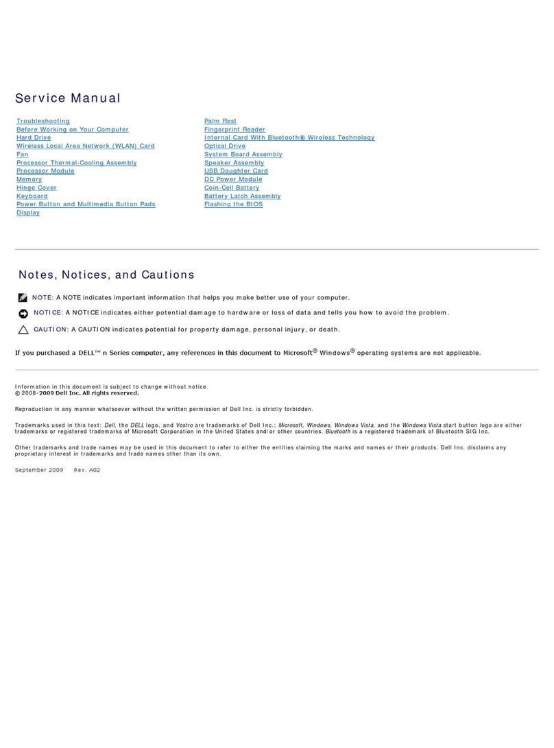 Dell Vostro 1310 User manual