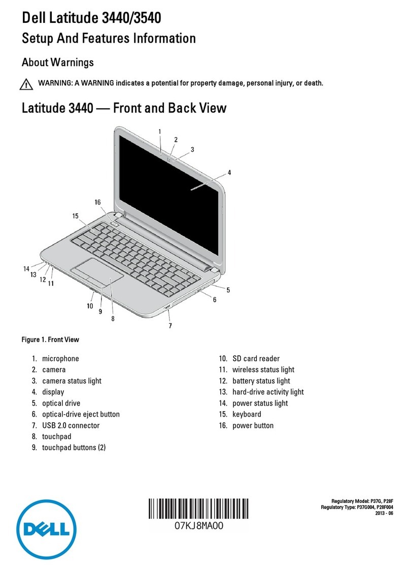 Dell Latitude 3440 Owner's manual Dell Latitude 3440 Owner's manual