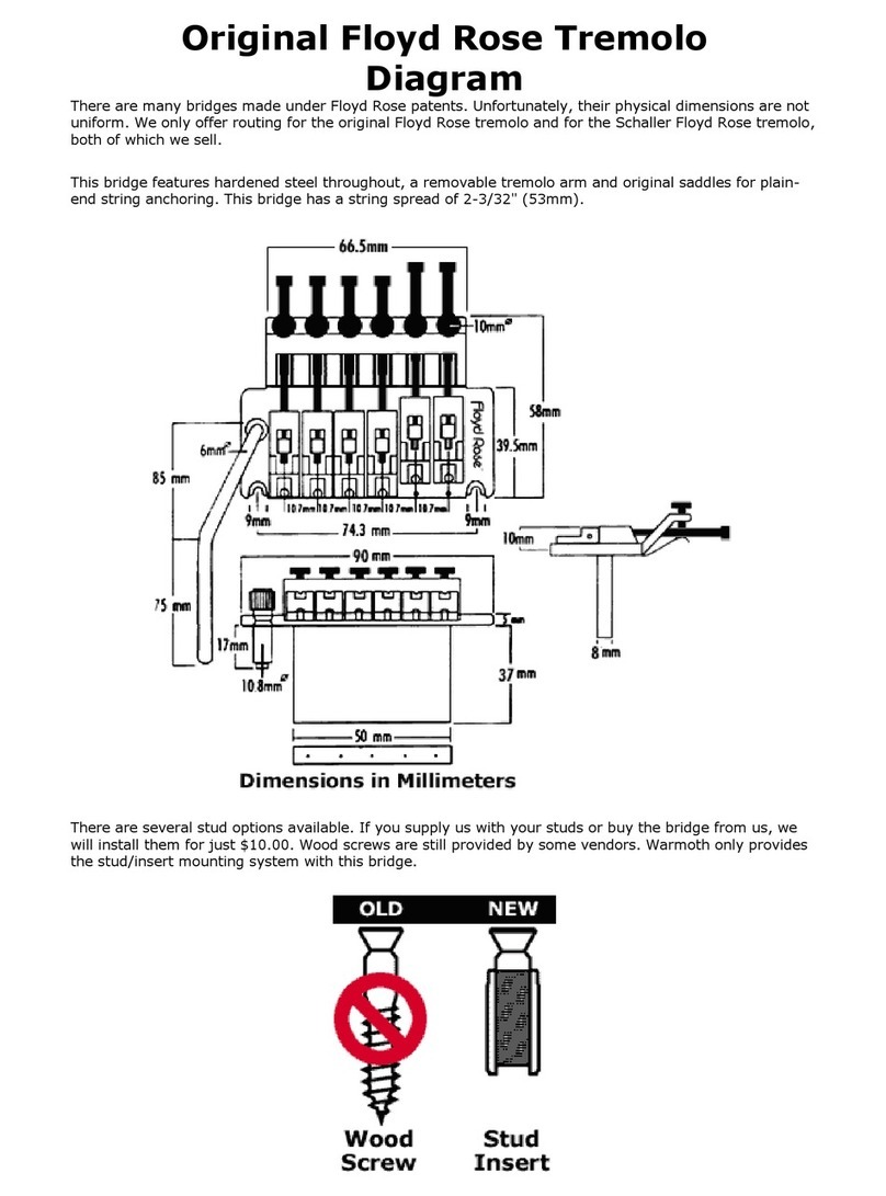 Floyd Rose Floyd Rose Tremolo Diagram