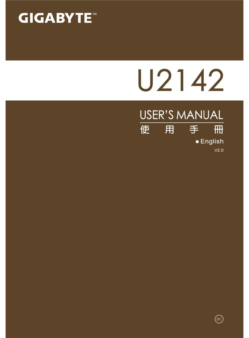 Gigabyte U21M User manual