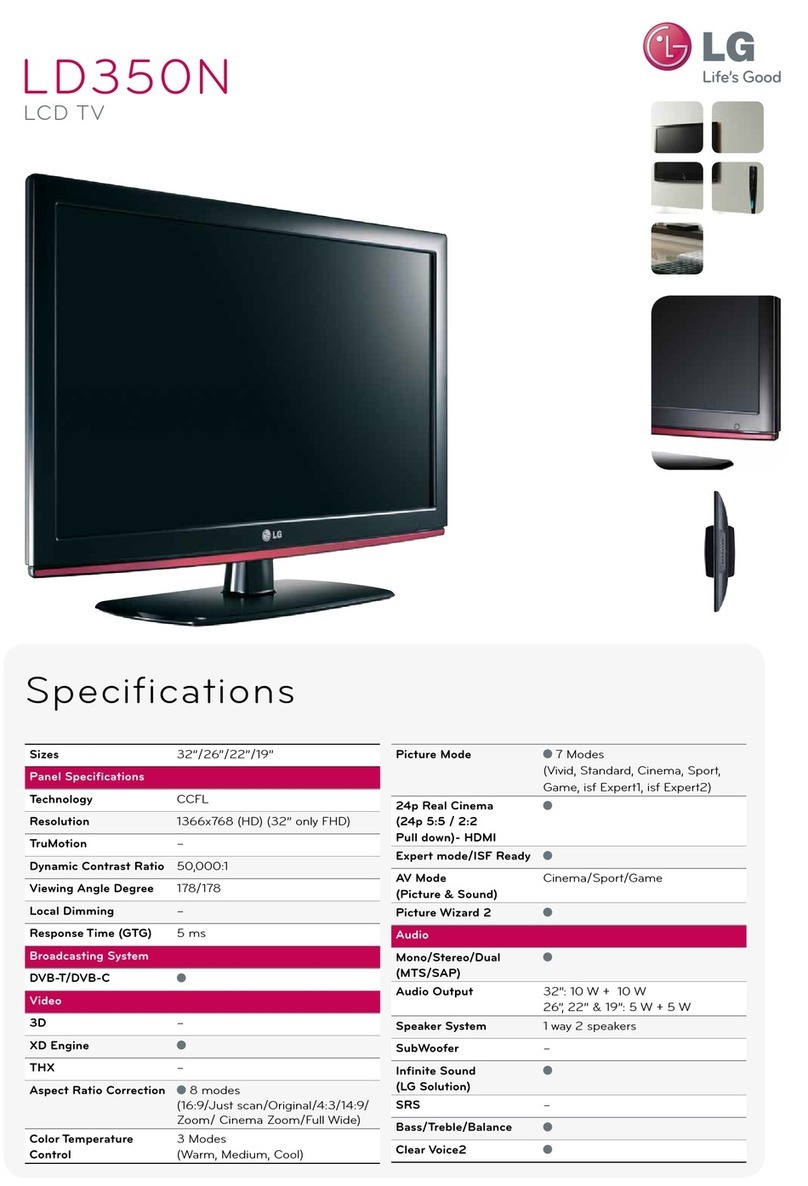 LG LD350N User manual