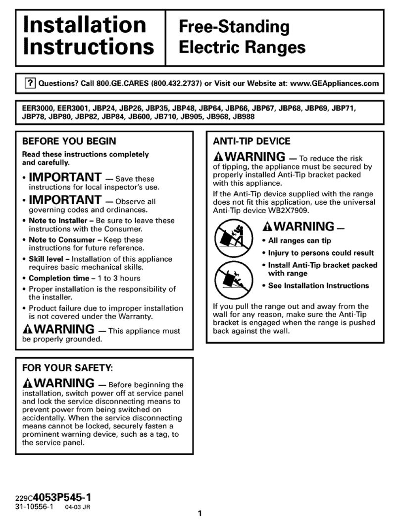 GE EER3000 User manual